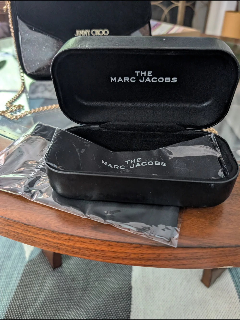 Marc Jacobs Black Sunglasses Case with Logo